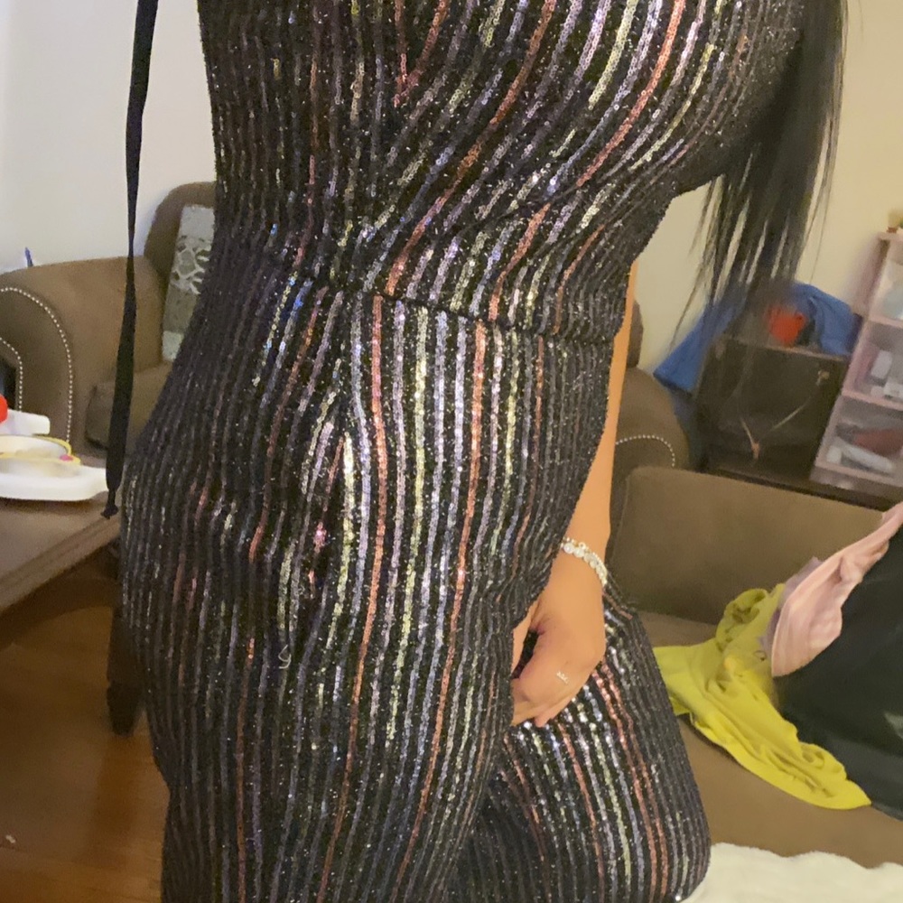 Anthropologie Disco Jumpsuit Authentic used one time only like new - Picture 3 of 6
